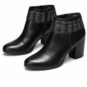 LIFE STRIDE Western Flex Black Ankle Booties Size 7M